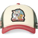 capslab-tom-and-jerry-tj2-looney-tunes-beige-red-and-green-trucker-hat