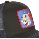 schwarze-trucker-kappe-tom-to7-looney-tunes-von-capslab