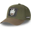 grune-und-braune-verstellbare-curved-cap-rick-sanchez-casb-ri1-rick-und-morty-von-capslab