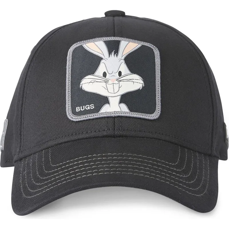 schwarze-gebogene-snapback-kappe-bugs-bunny-bu5-looney-tunes-von-capslab