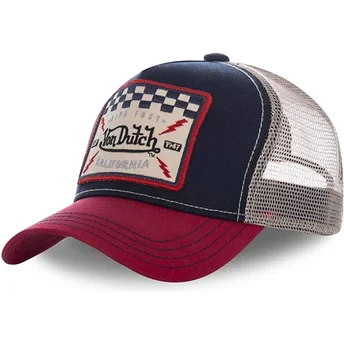 Sapkák ívelt sötétkék snapback , SQUARE16 Von Dutch