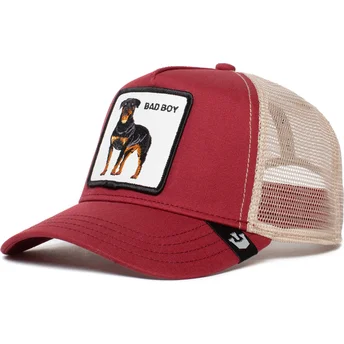 trucker-cap-rot-und-weiss-rottweiler-the-baddest-boy-the-farm-von-goorin-bros