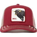 rote-und-weisse-trucker-kappe-toro-the-bull-the-farm-von-goorin-bros