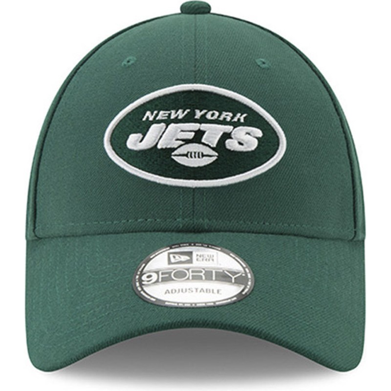 new-era-curved-brim-9forty-the-league-new-york-jets-nfl-green-adjustable-cap