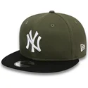 new-era-new-york-yankees-mlb-9fifty-colour-block-snapback-kappe-in-grun-und-schwarz