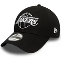 new-era-los-angeles-lakers-nba-9forty-essential-outline-svart-justerbar-bojd-keps