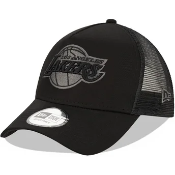 Sapkák ívelt fekete snapback 9FORTY A Frame Tonal Los Angeles Lakers NBA New Era