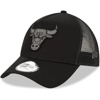 Sapkák ívelt fekete snapback 9FORTY A Frame Tonal Chicago Bulls NBA New Era