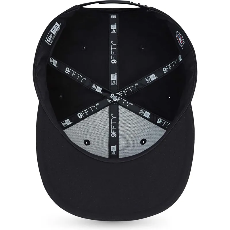 schwarze-flache-9fifty-essential-snapback-cap-der-chicago-white-sox-mlb-von-new-era