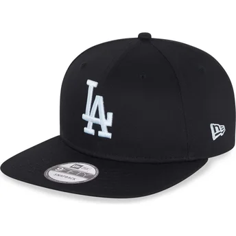 Svart platt snapback-keps 9FIFTY Essential Los Angeles Dodgers MLB från New Era
