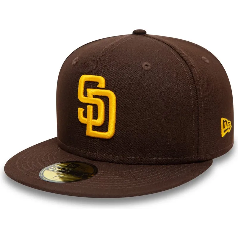 brun-platt-keps-justerad-59fifty-authentic-on-field-fran-san-diego-padres-mlb-av-new-era