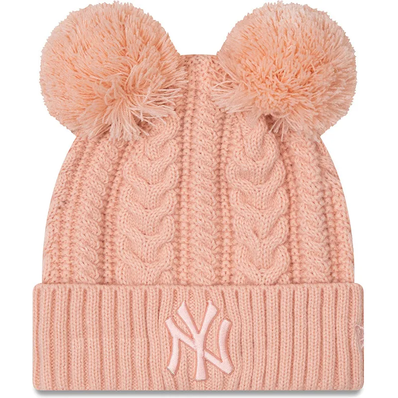 sapkak-pompon-rozsaszin-cuff-double-new-york-yankees-mlb-new-era