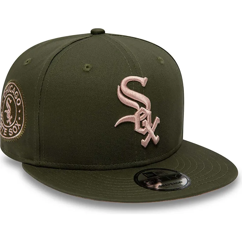 sapkak-lapos-zold-snapback-rosa-9fifty-side-patch-chicago-white-sox-mlb-new-era sapkak-lapos-zold-snapback-rosa-9fifty-side-patch-chicago-white-sox-mlb-new-era