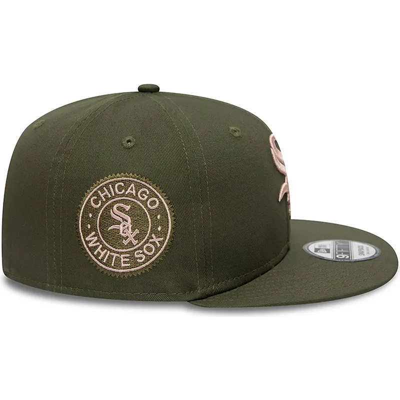sapkak-lapos-zold-snapback-rosa-9fifty-side-patch-chicago-white-sox-mlb-new-era sapkak-lapos-zold-snapback-rosa-9fifty-side-patch-chicago-white-sox-mlb-new-era