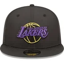 los-angeles-lakers-nba-new-era-9fifty-neon-pack-schwarze-snapback-kappe