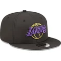 los-angeles-lakers-nba-new-era-9fifty-neon-pack-schwarze-snapback-kappe
