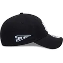 new-era-new-york-yankees-mlb-9forty-team-side-patch-verstellbare-kappe-mit-gebogenem-schirm-in-marineblau