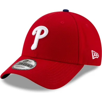 Sapkák ívelt piros állítható 9FORTY League Philadelphia Phillies MLB New Era