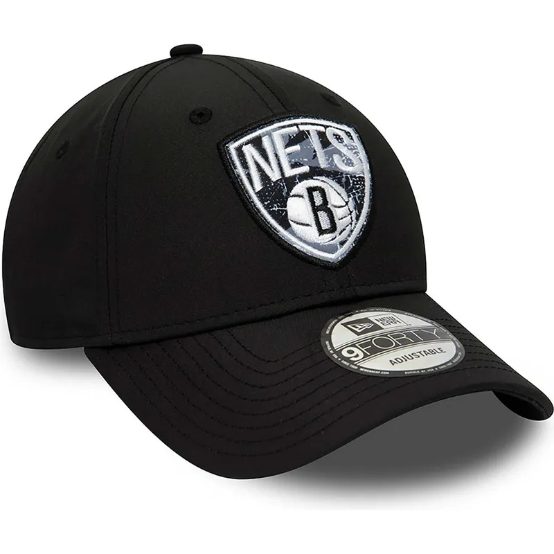sapkak-ivelt-fekete-allithato-9forty-print-infill-brooklyn-nets-nba-new-era