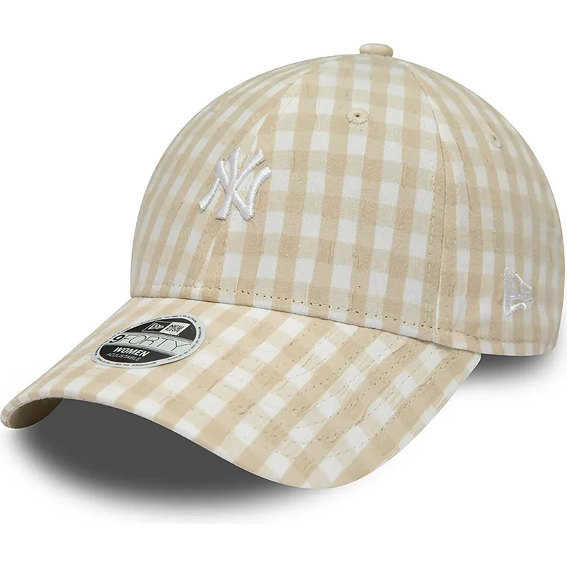 sapkak-ivelt-bezs-allithato-9forty-gingham-new-york-yankees-mlb-new-era