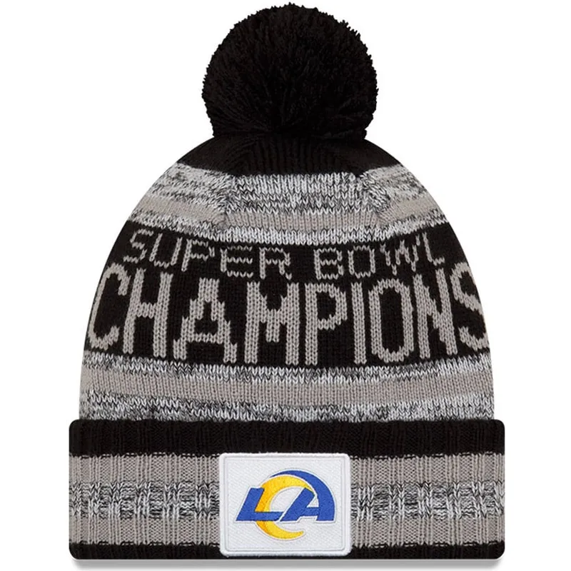 sapkak-pompon-fekete-parade-knit-super-bowl-champions-lvi-2022-los-angeles-rams-nfl-new-era