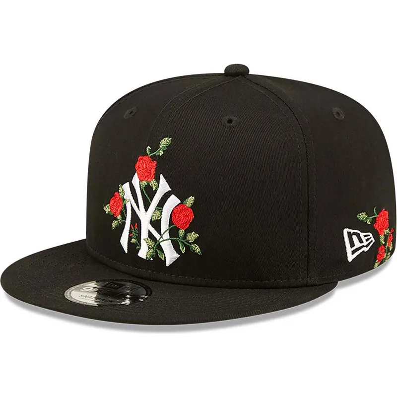 sapkak-lapos-fekete-snapback-9fifty-flower-new-york-yankees-mlb-new-era
