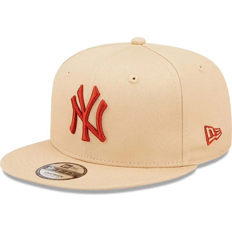 sapkak-lapos-bezs-snapback-9fifty-league-essential-new-york-yankees-mlb-new-era