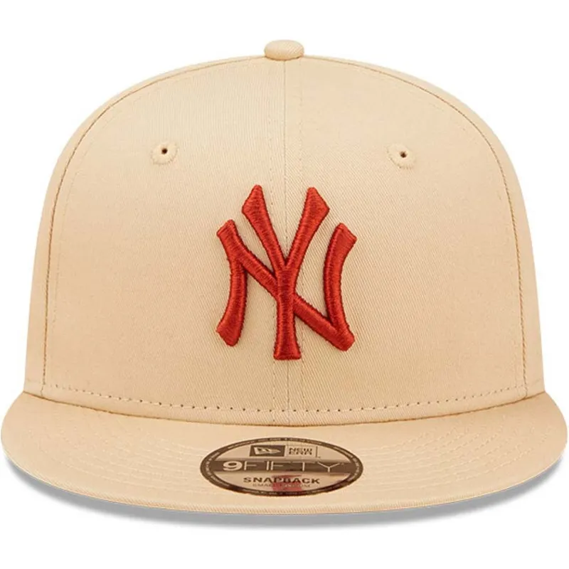 sapkak-lapos-bezs-snapback-9fifty-league-essential-new-york-yankees-mlb-new-era