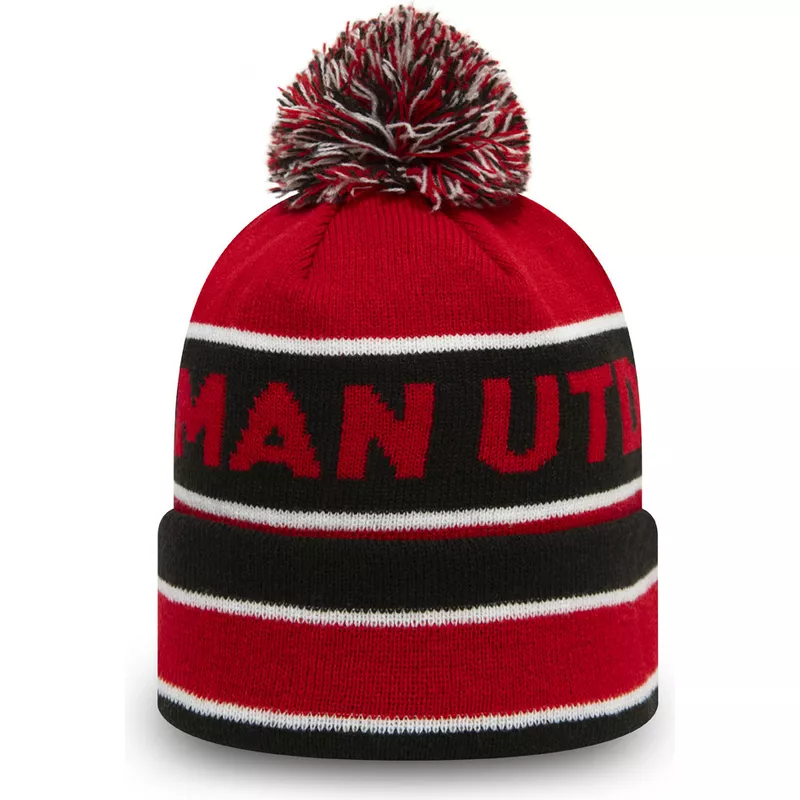 new-era-cuff-jake-manchester-united-football-club-premier-league-red-and-black-beanie-with-pompom