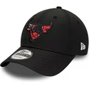 schwarze-verstellbare-9forty-print-infill-kappe-der-chicago-bulls-nba-von-new-era