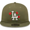 sapkak-lapos-zold-snapback-9fifty-flower-los-angeles-dodgers-mlb-new-era