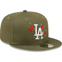 sapkak-lapos-zold-snapback-9fifty-flower-los-angeles-dodgers-mlb-new-era