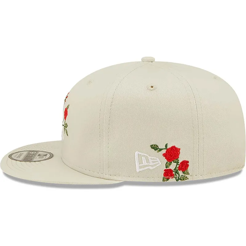 sapkak-lapos-bezs-snapback-9fifty-flower-chicago-white-sox-mlb-new-era