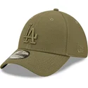 grune-gebogene-anpassbare-kappe-mit-grunem-logo-39thirty-diamond-era-der-los-angeles-dodgers-mlb-von-new-era
