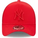 sapkak-ivelt-piros-snapback-a-frame-tonal-mesh-new-york-yankees-mlb-new-era