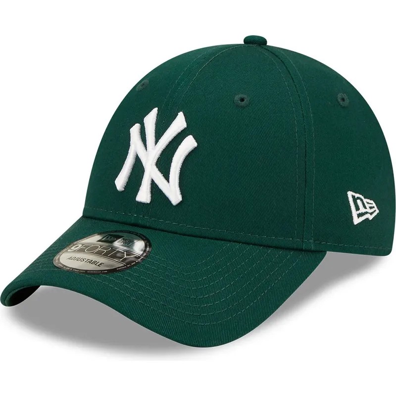 cap-ivelt-zelen-reguliruema-lenta-9forty-league-essential-new-york-yankees-mlb-new-era