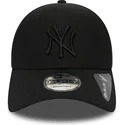 schwarze-verstellbare-curved-cap-mit-schwarzem-logo-9forty-diamond-era-der-new-york-yankees-mlb-von-new-era