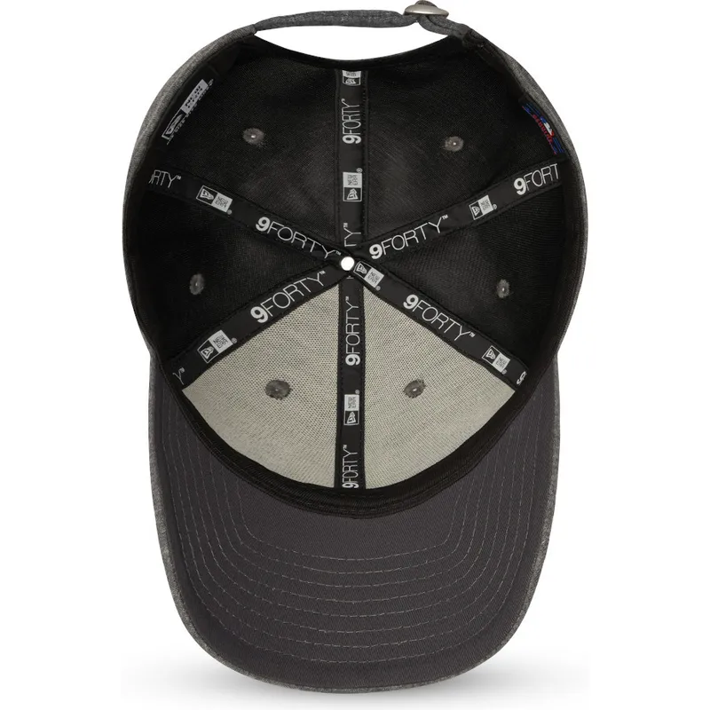 graue-verstellbare-curved-cap-9forty-jersey-der-new-york-yankees-mlb-von-new-era