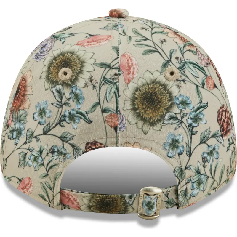 cap-ivelt-bezhov-reguliruema-lenta-9forty-all-over-print-floral-new-york-yankees-mlb-new-era
