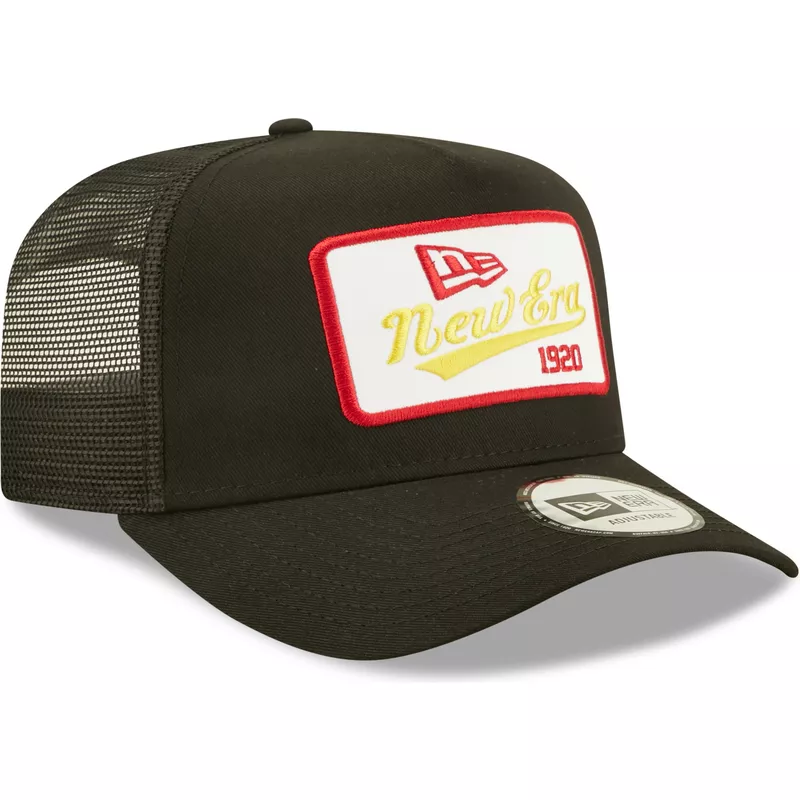 new-era-1920-a-frame-state-patch-black-trucker-hat