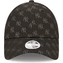 new-era-new-york-yankees-mlb-9forty-monogram-justerbar-svart-bojd-keps-for-dam