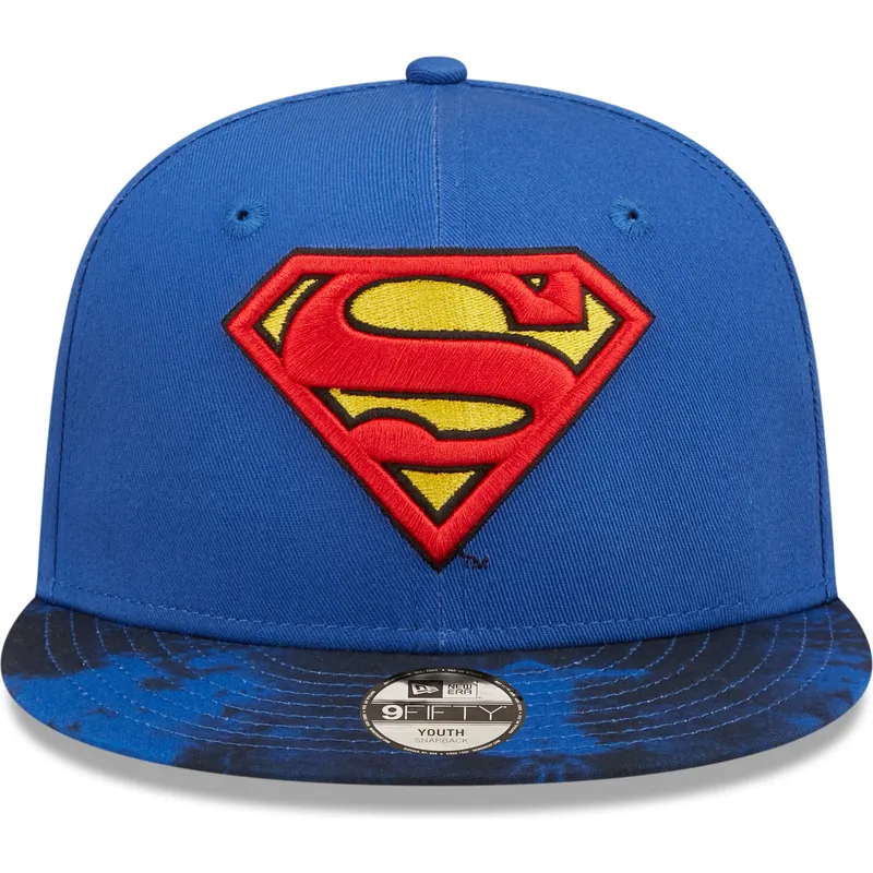 sapkak-lapos-kek-snapback-gyereknek-9fifty-superman-dc-comics-new-era