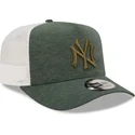 new-era-new-york-yankees-mlb-a-frame-jersey-essential-grune-trucker-kappe-mit-grunem-logo