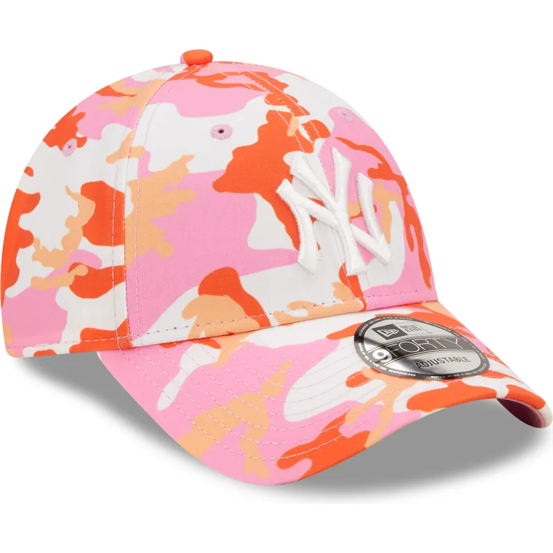 cap-ivelt-roza-reguliruema-lenta-9forty-all-over-print-seasonal-new-york-yankees-mlb-new-era