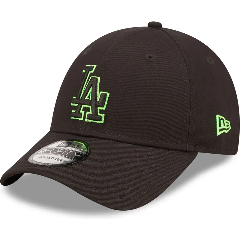 sapkak-ivelt-fekete-allithato-9forty-neon-outline-los-angeles-dodgers-mlb-new-era