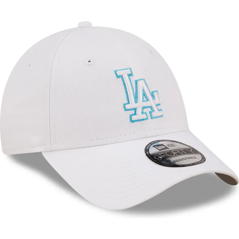 sapkak-ivelt-feher-allithato-9forty-neon-outline-los-angeles-dodgers-mlb-new-era