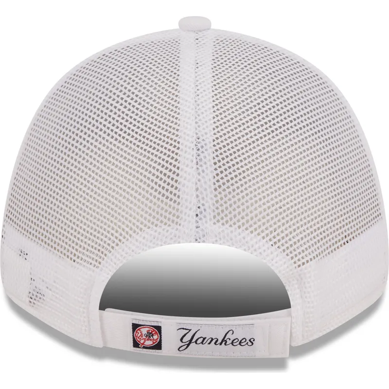 weisse-verstellbare-trucker-cap-a-frame-home-field-der-new-york-yankees-mlb-von-new-era