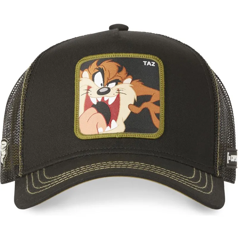 braune-trucker-cap-tasmanischer-teufel-ta1-looney-tunes-von-capslab