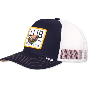 Sapkák ívelt sötétkék snapback Club Sandwich HFT Food Djinns