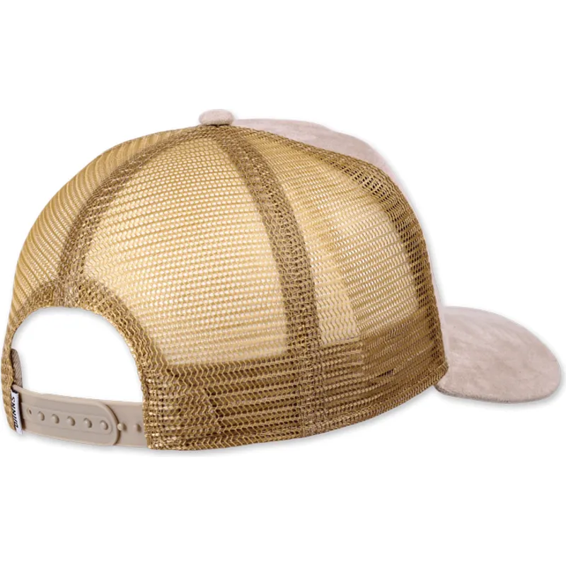 trucker-cap-beige-do-nothing-club-hft-dnc-30-hairy-suede-von-djinns